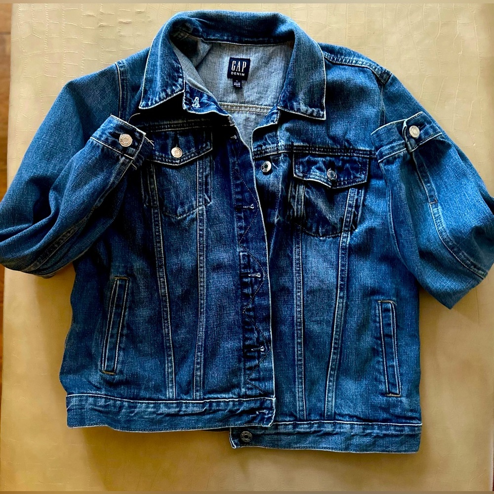 Gap Dark Blue Denim Jacket Button up XL